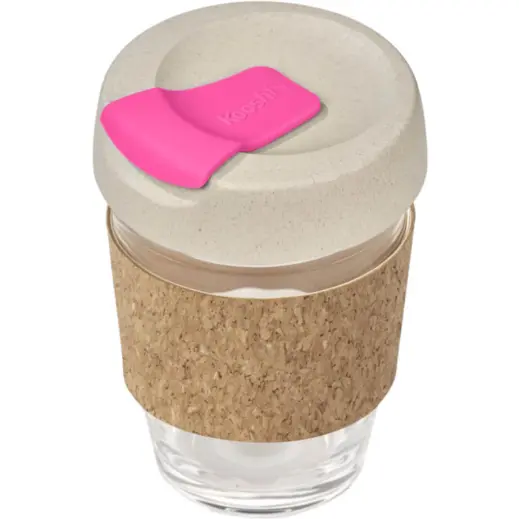 Kooshty Kork Chacha Glass Kup Pink